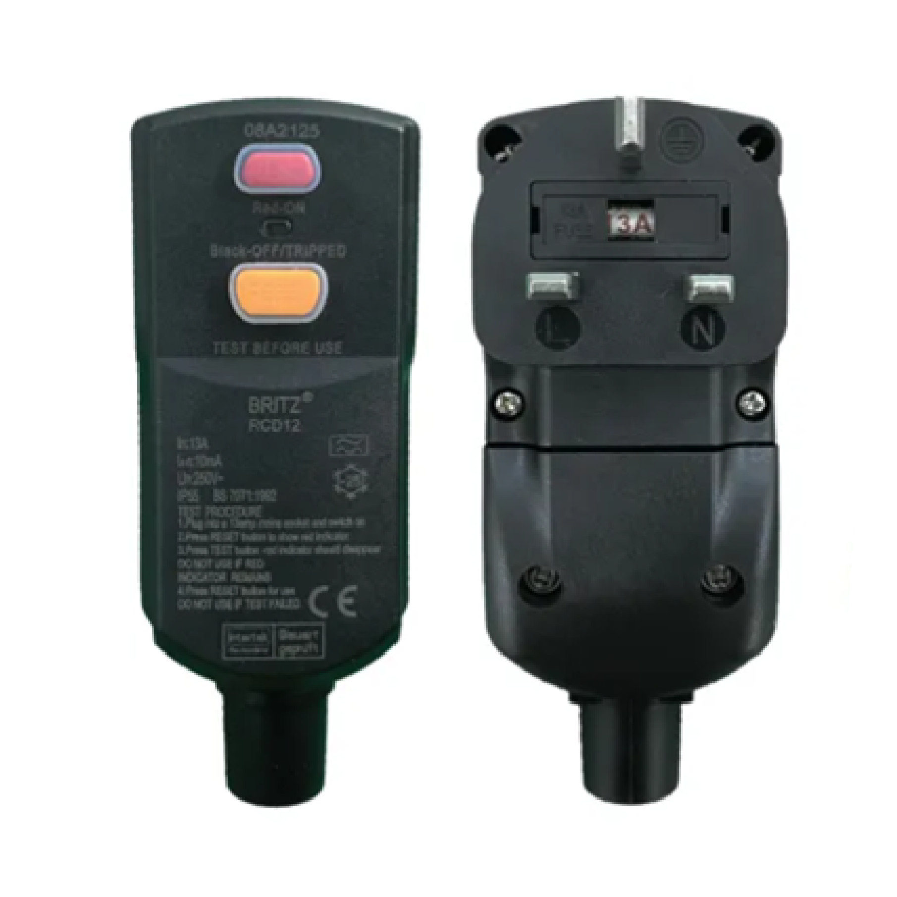 Britz Safety RCD Plug RCD12